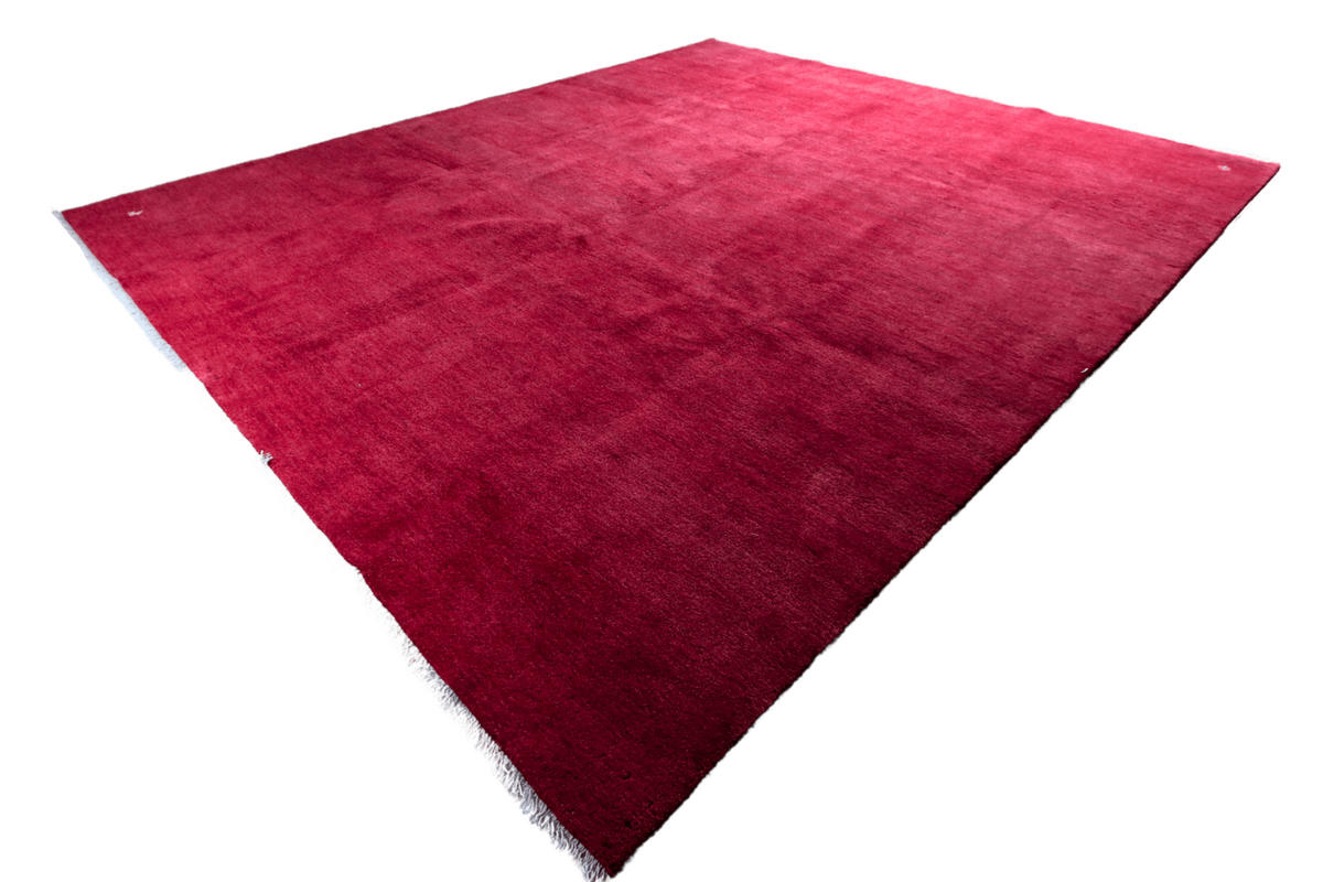 GABBEH-TEPPICH handgeknüpft Rot 390/301 cm Schurwolle - Rot, Textil (301/390cm) - Looma