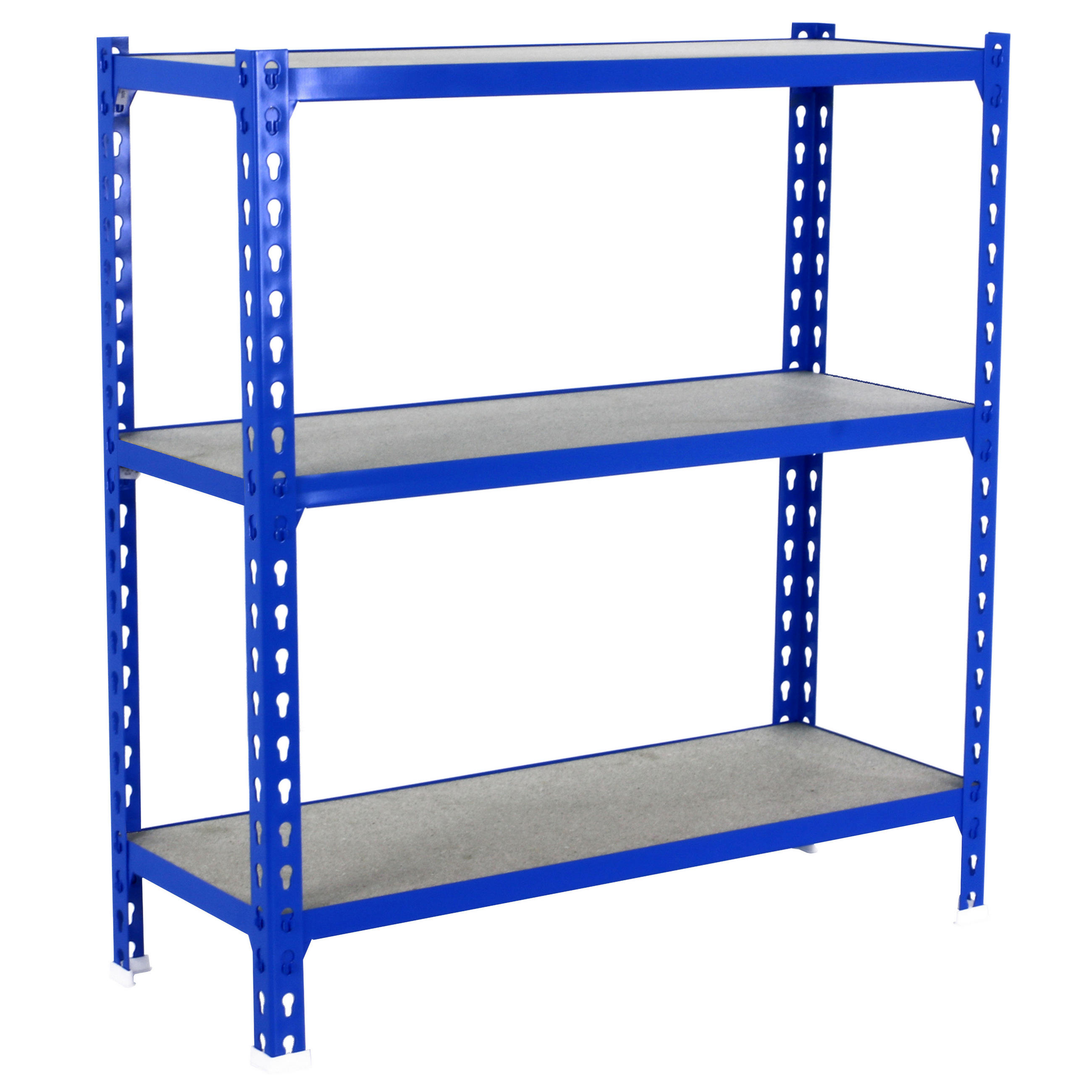 SCHWERLASTREGAL Small Muli HxBxT 100 x 110 x 40 cm 3 Fachböden Fachlast 200 kg Blau - Blau, Metall (110/100/40cm) - PROREGAL