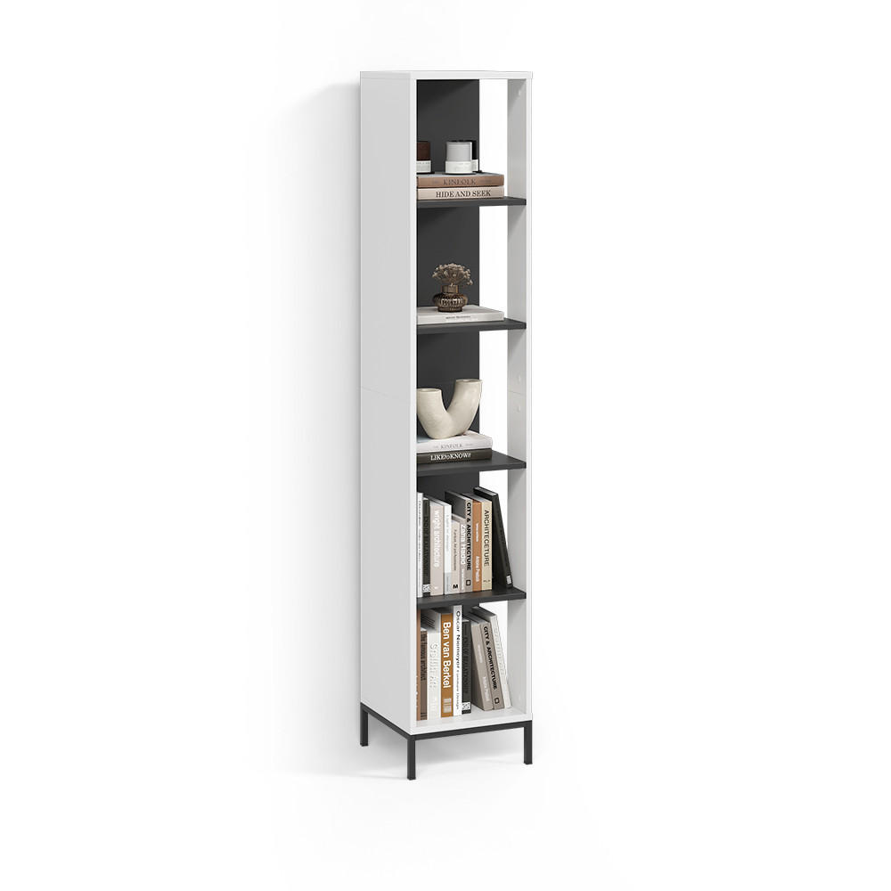 Livinity® Bücherregal Weiß 36x188x36 cm