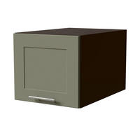 KÜCHENAUFSATZSCHRANK Oslo W6B/40 Lava Matt / Reed Green Matt 40 / 59 / 36cm - Dunkelgrau/Grün, Holz/Holzwerkstoff (40/36/59cm) - Feldmann-Wohnen
