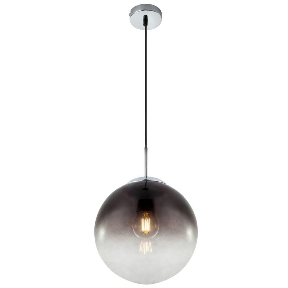LED HÄNGELEUCHTE VARUS Grau Rauchglas - Grau, Glas (25/25/120cm) - Globo Lighting