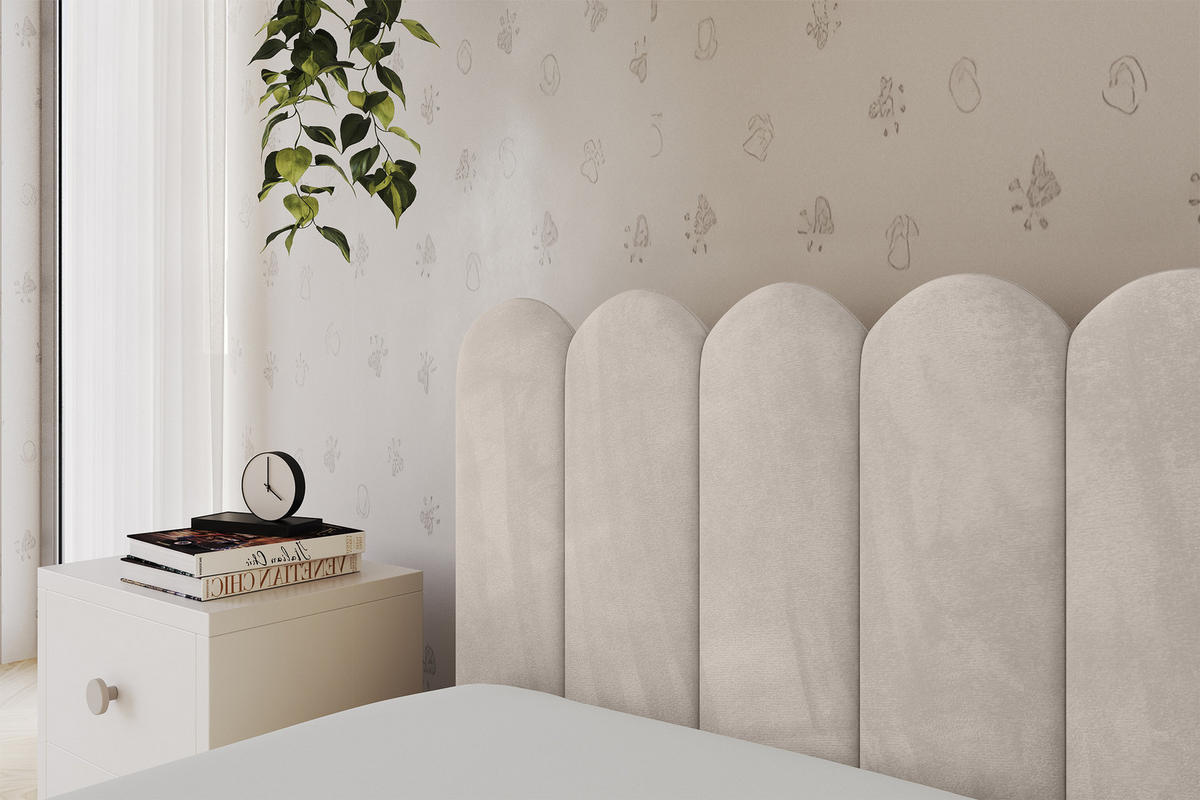 EINZELLBETT Jugendbett mit Bettkasten, Rechts - ARTY 90x200 Beige - Sandfarben, Holzwerkstoff/Textil (90/200cm) - ALTDECOR