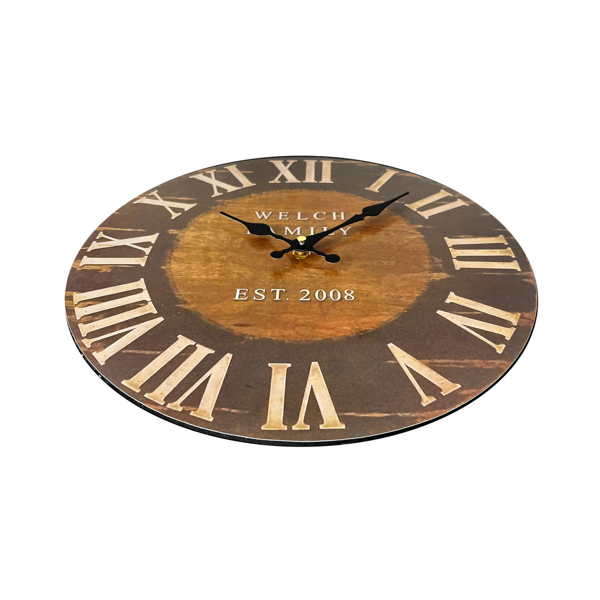 WANDUHR Braun 4/34/34 cm - Braun, Holzwerkstoff (4/34/34cm) - Mobili Rebecca