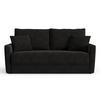 SCHLAFSOFA GERADE Rastergewebe Schwarz 180cm - Schwarz, Textil (180/97/93.5cm) - Sia Home