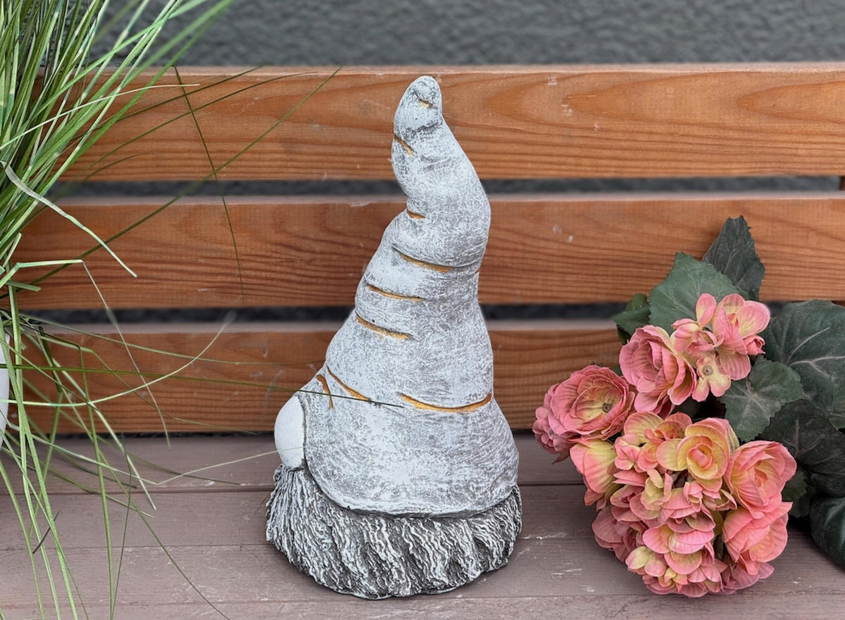 STEINFIGUR Wichtel Willy 27 cm frostfest Steinguss - Grau, Stein (15/23/15cm) - stoneandstyle