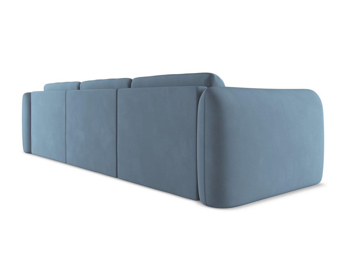 3-SITZER SOFA Samt Stoff Violett - Lila/Flieder, Kunststoff/Textil (210/74/105cm) - Makamii