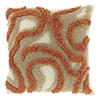 DEKOKISSEN Calin Orange 45/45/8 cm - Orange, Textil (45/45cm) - Unique Living