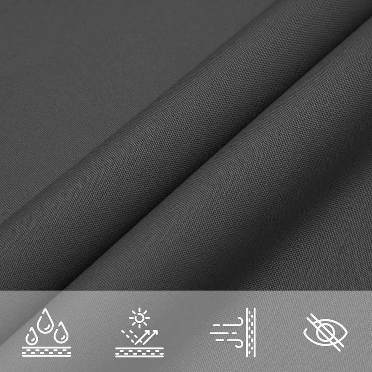 SONNENSEGEL Oxford-Gewebe Rechteckig 2/5 M Anthrazit - Anthrazit, Textil (200/500cm) - vidaXL