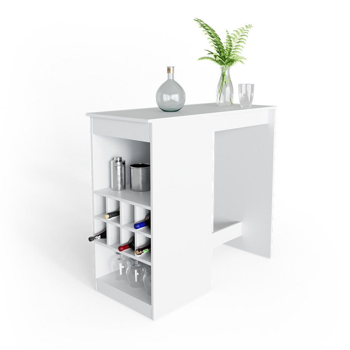 BARTISCH Ross Weiß 115 x 50 cm - Weiß, Holzwerkstoff (115/104.6/50cm) - Vicco