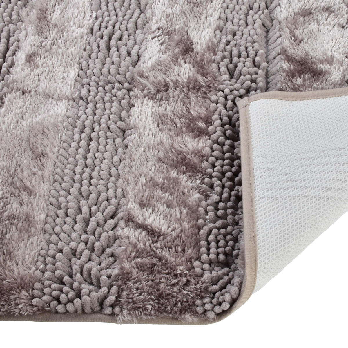 BADTEPPICH Zac Grau 80/50/2 cm Textilien - Grau, Textil (50/80cm) - Mondex