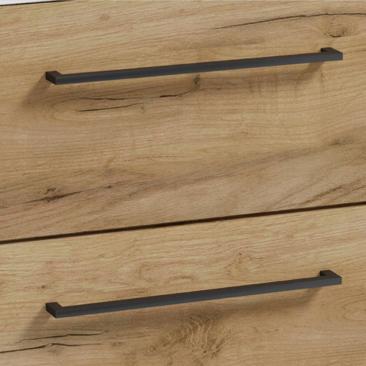 WASCHTISCHKOMBI 50cm mit Waschbecken Eichenfarbe - Eichefarben, Holzwerkstoff (50/50/39cm) - Stamar