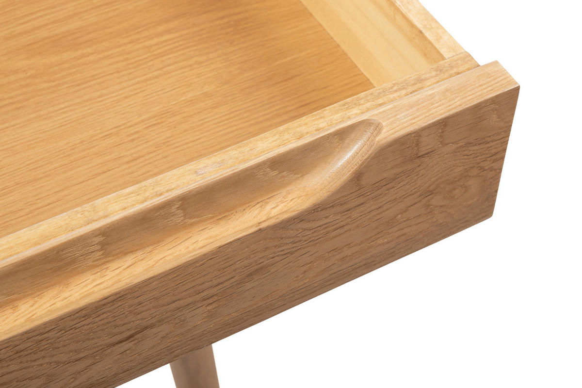 KONSOLE Nora, Natur Massiveiche - Beige, Holz (45/120/78cm) - WOODEK