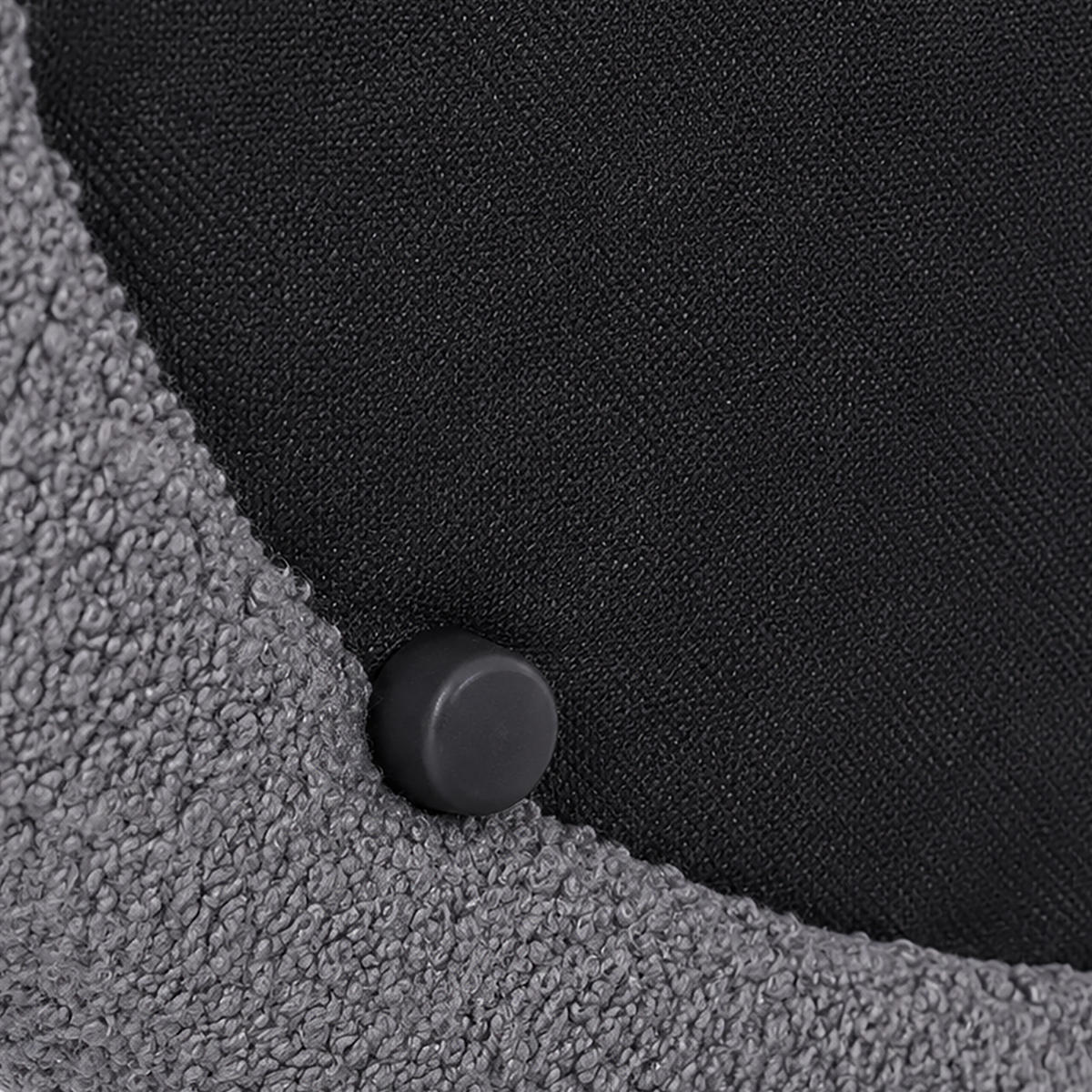 BANCĂ Gri țesătură teddy cu spațiu de depozitare - gri, compozit lemnos/material textil (110/42/45cm) - Relaxdays