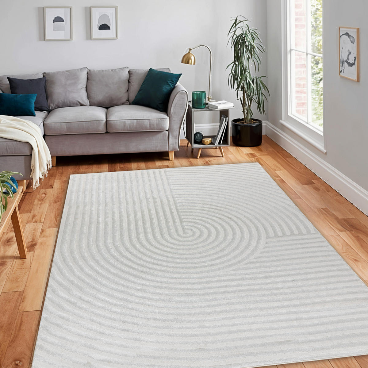 TEPPICH Balance 120/170 cm - Creme, Textil (120/170cm) - rugsX