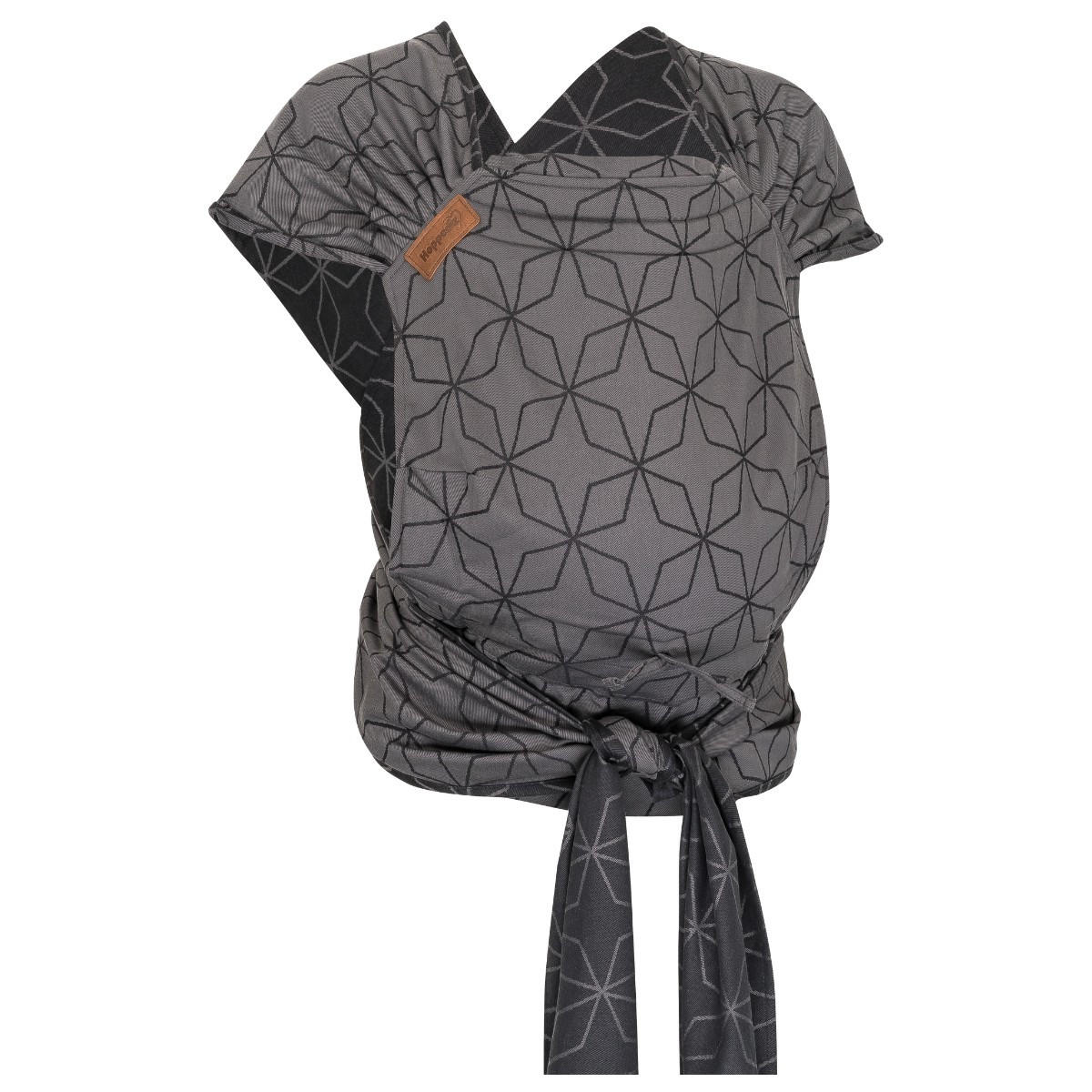 BABYTRAGE Hop-Tye Advanced - Anthrazit/Hellgrau, Textil (26.5/7.2/38.5cm) - Hoppediz