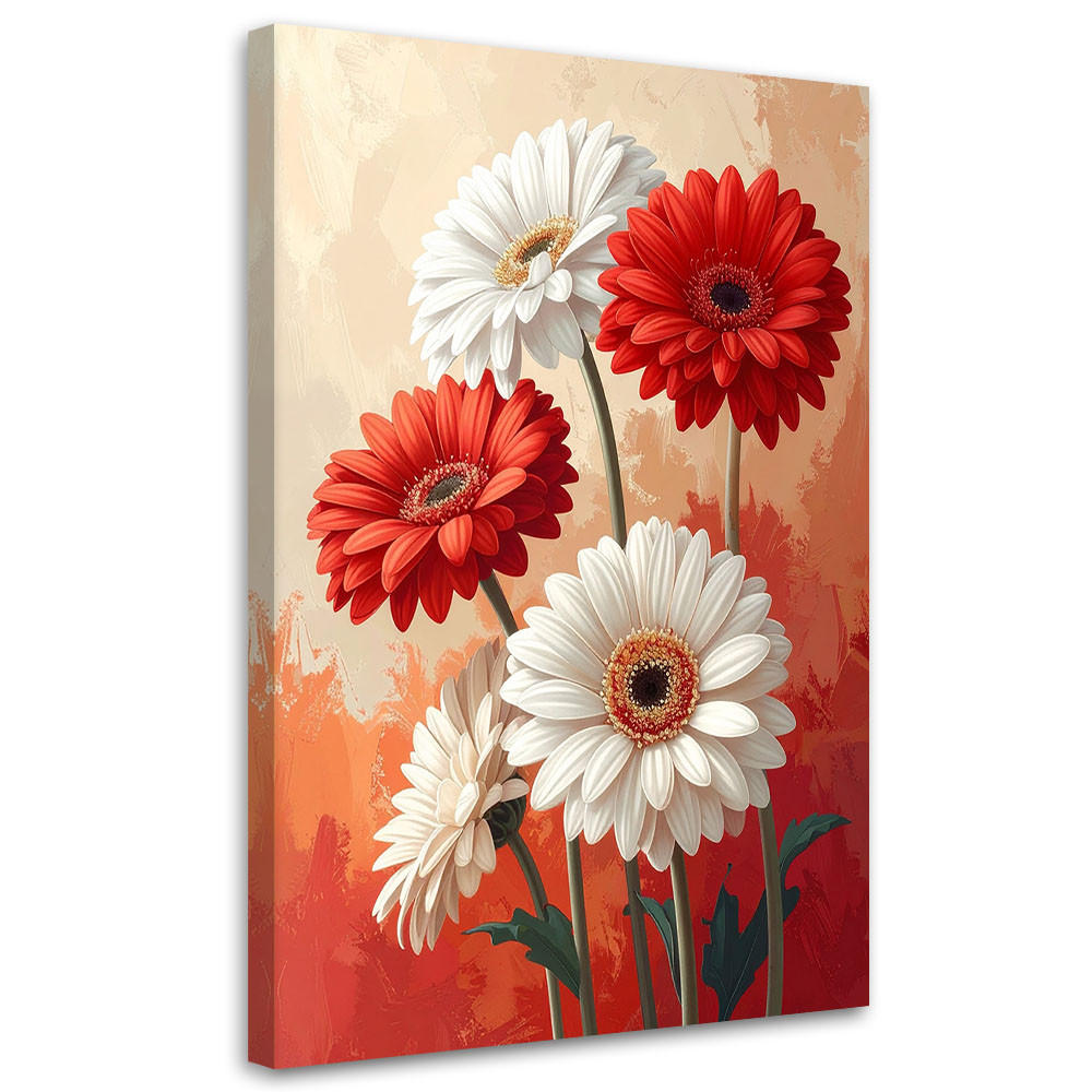 Feeby Leinwandbilder, Rot 80x120 cm