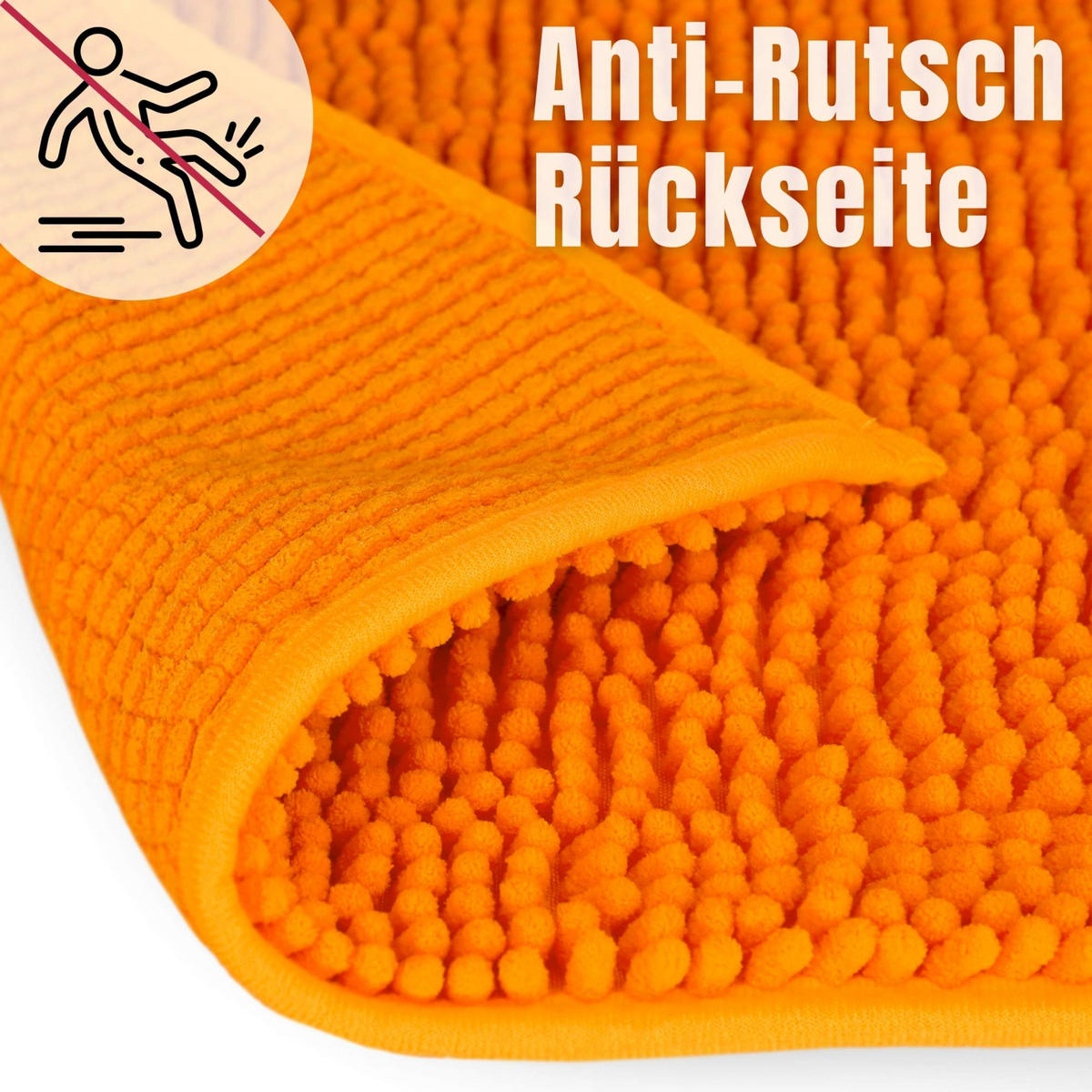 BADEMATTE PARIS - Orange, Textil (70/120cm) - WohnDirect