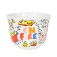 SUPPENSCHALE On Fire in Bunt - 14cm - Multicolor, Keramik (12.7/16.2/9.7cm) - Blond Amsterdam