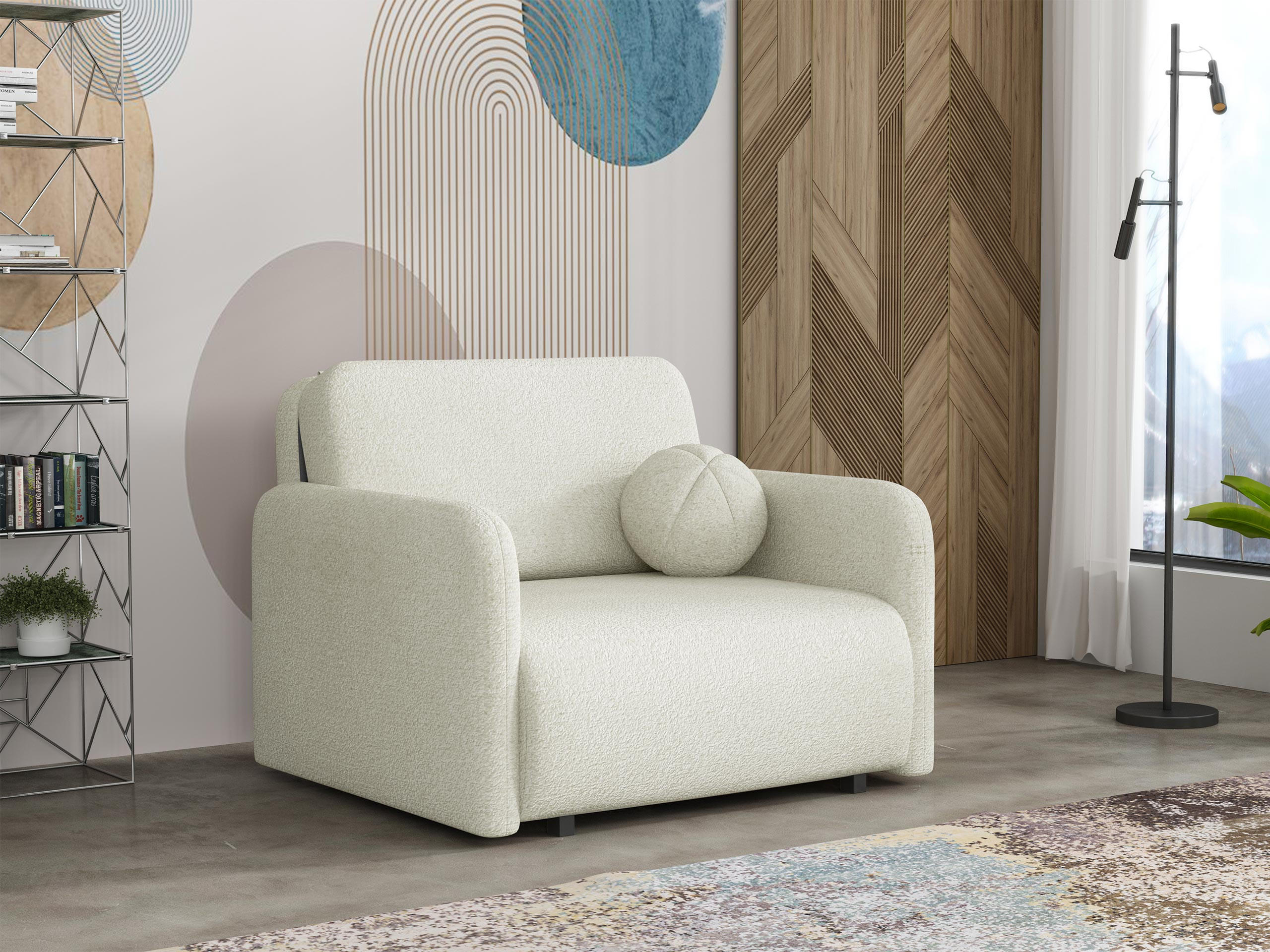 SCHLAFSOFA Viva Sun I - Schwarz/Naturfarben, Holz/Textil (100/85/103cm) - MIRJAN24