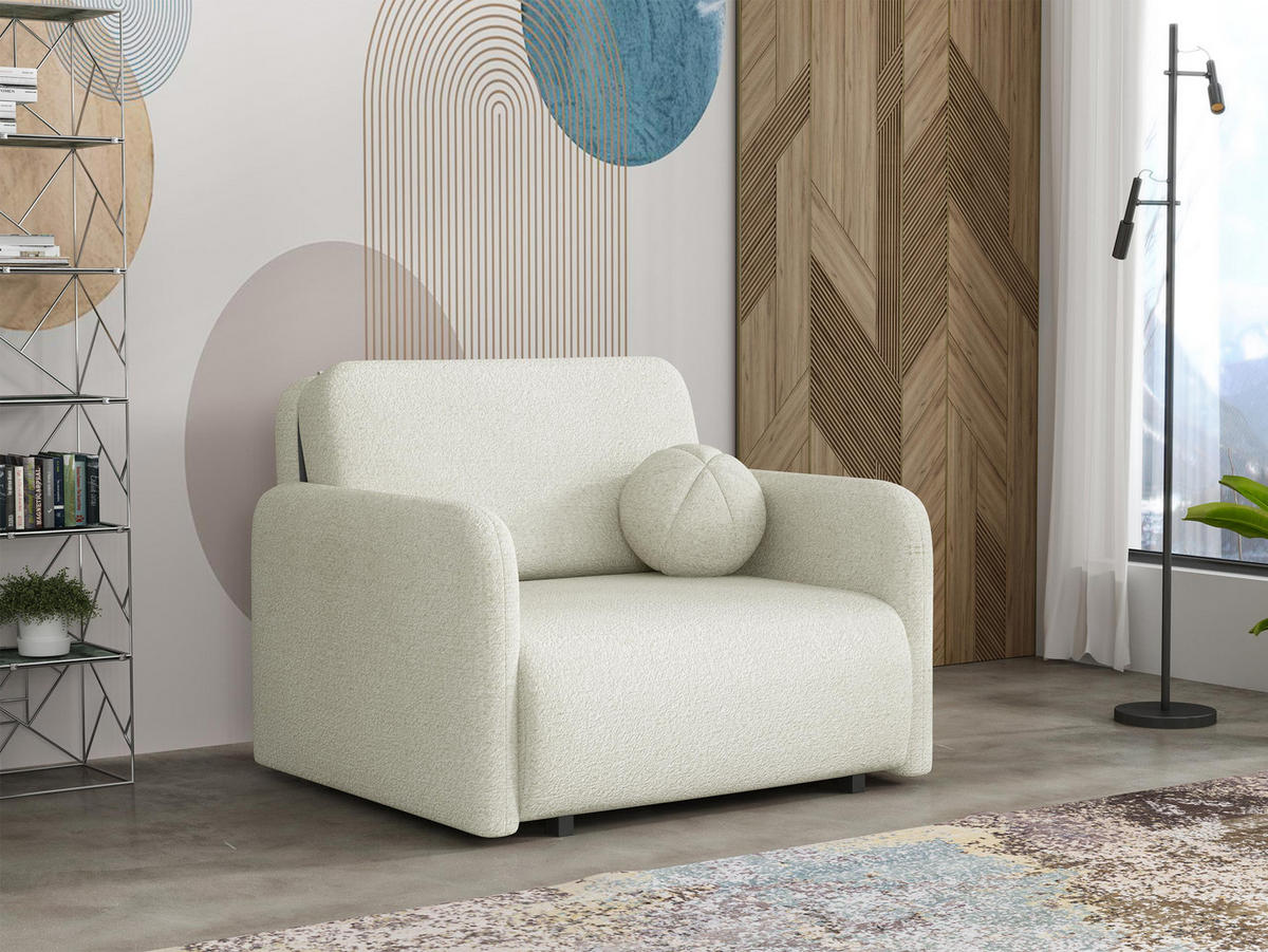 SCHLAFSOFA Viva Sun I - Schwarz/Naturfarben, Holz/Textil (100/85/103cm) - MIRJAN24