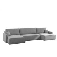 WOHNLANDSCHAFT Louis Salvador - Grau, Holzwerkstoff/Textil (348/83/142cm) - Fun Möbel