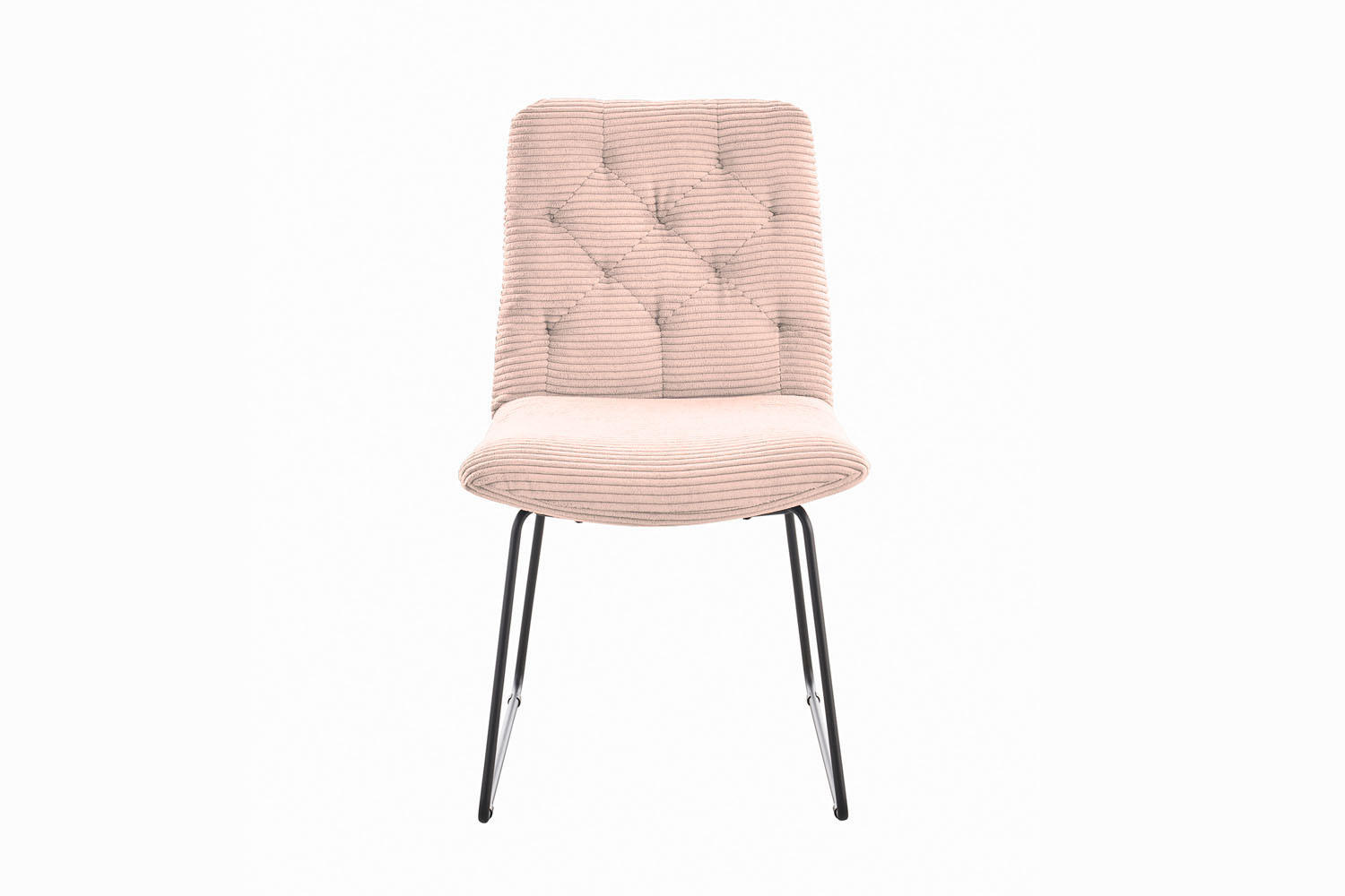 ESSZIMMERSTUHL NEW CHARME Pink Cord - Pink, Textil (52/87/66cm) - KAWOLA