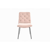 ESSZIMMERSTUHL NEW CHARME Pink Cord - Pink, Textil (52/87/66cm) - KAWOLA