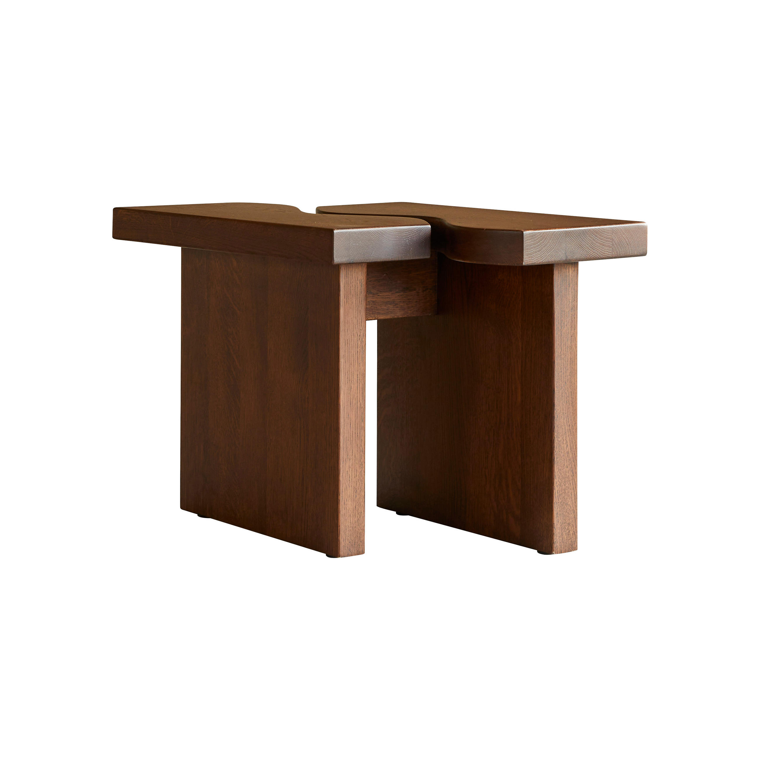 BEISTELLTISCH Opéra Dunkelbraun aus Eiche - Dunkelbraun, Holz (48/65/45cm) - Tikamoon