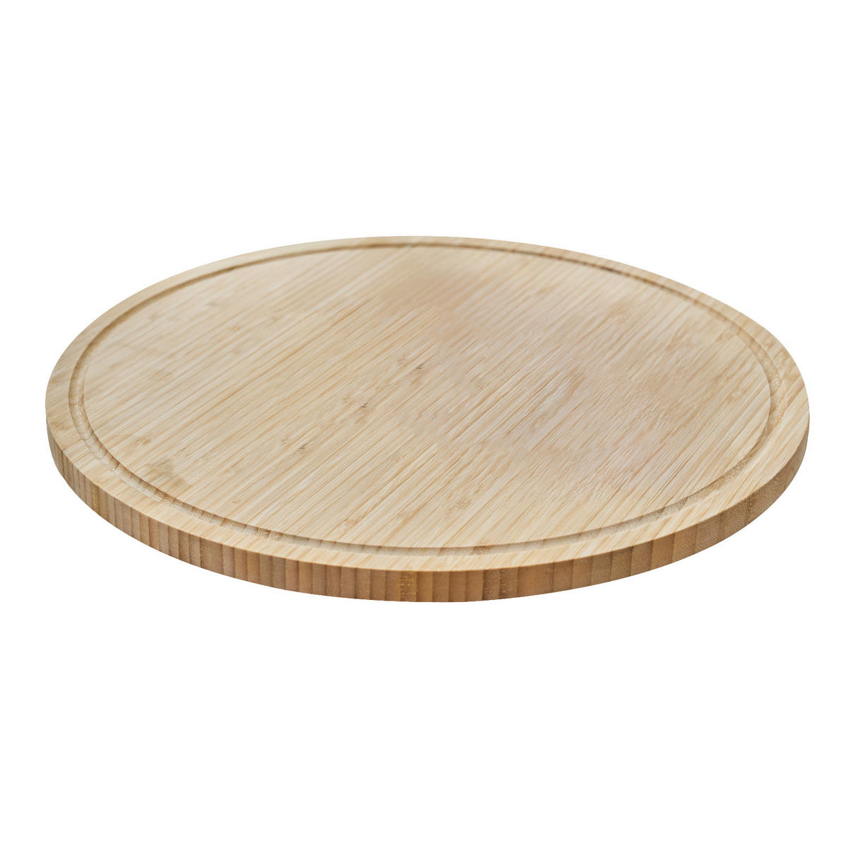 SCHNEIDEBRETT Luigi 2er Set Servierbrett Bambus - Hellbraun, Holz (44/44cm) - SVITA