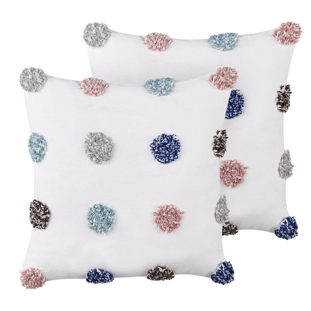 PERNĂ DECORATIVĂ set de 2 albă 45/45 cm Bracken
