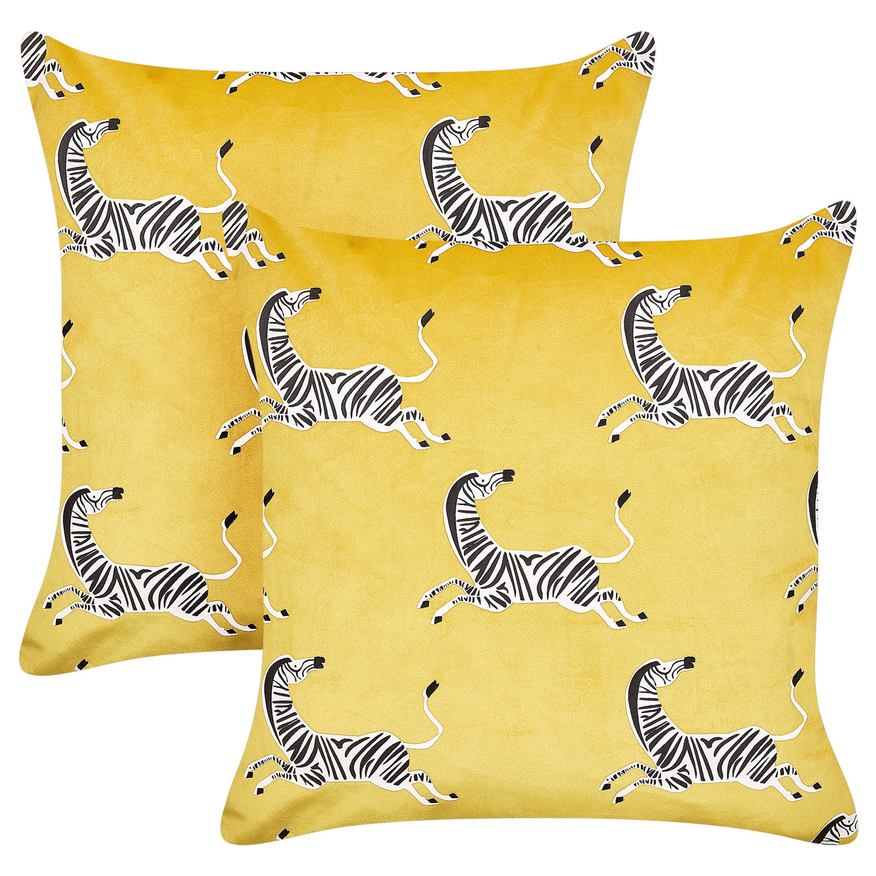 PERNĂ DECORATIVĂ set de 2 galbenă 45/45 cm Aconitum