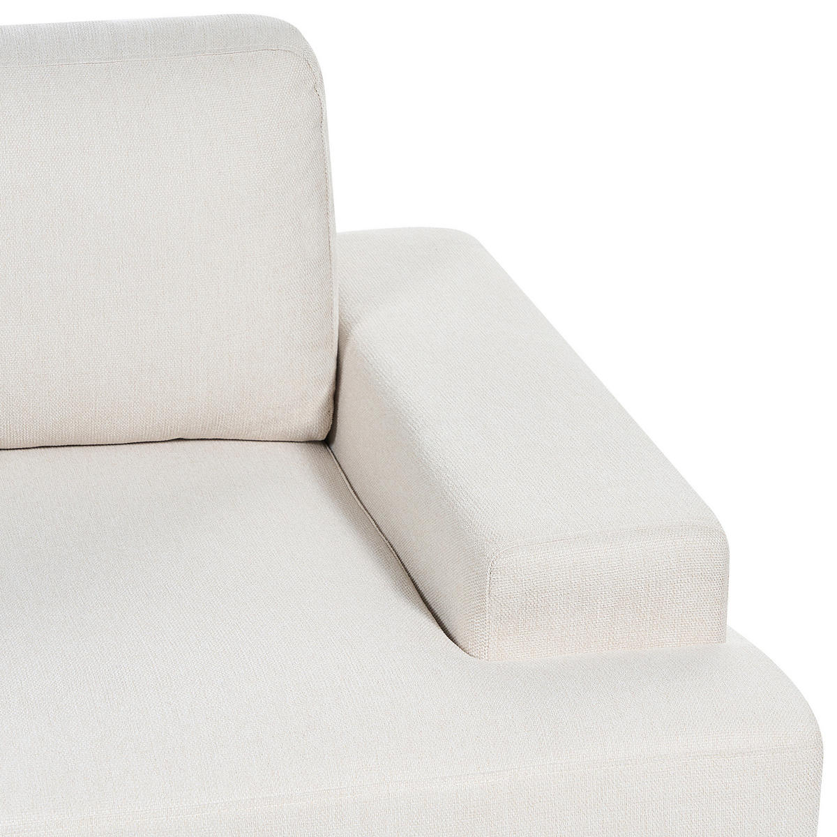 3-SITZER-SOFA hellbeige Alla - Beige, Textil (208/86/112cm) - Beliani