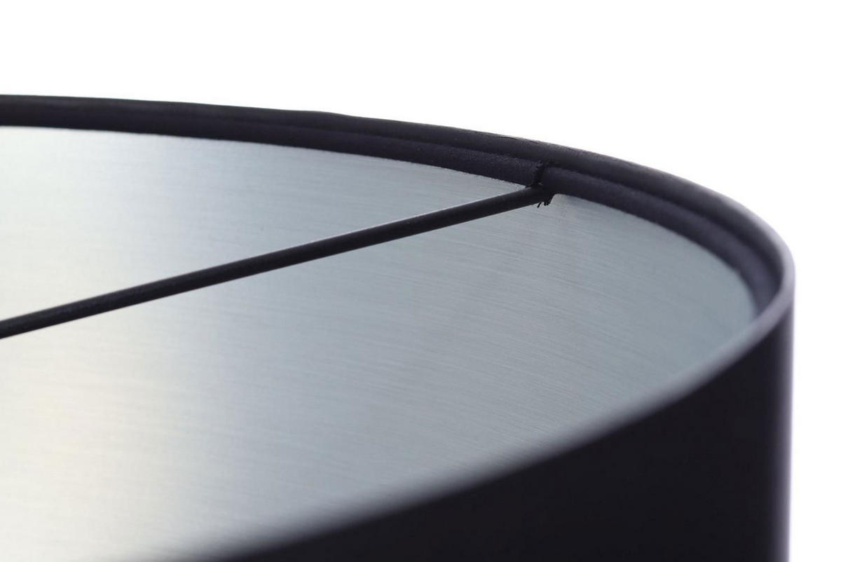 HÄNGELEUCHTE Schwarz 50/25 cm - Silberfarben/Schwarz, Kunststoff (50/0.8/25cm) - ONZENO