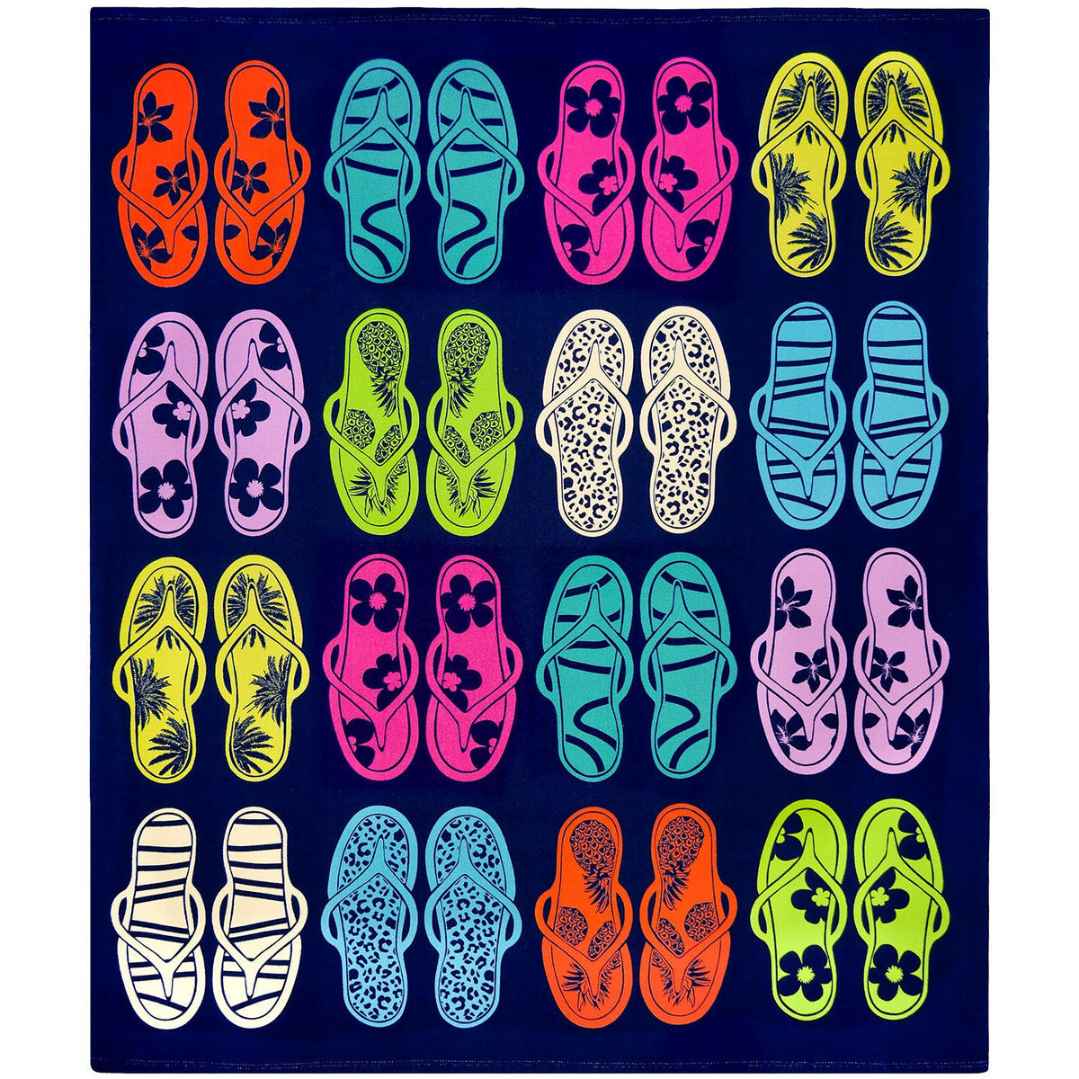 STRANDTUCH XL Mikrofaser Multicolor 140x170 220g/m² - Fiuzzi - Multicolor, Textil (140/170cm) - LE COMPTOIR DE LA PLAGE