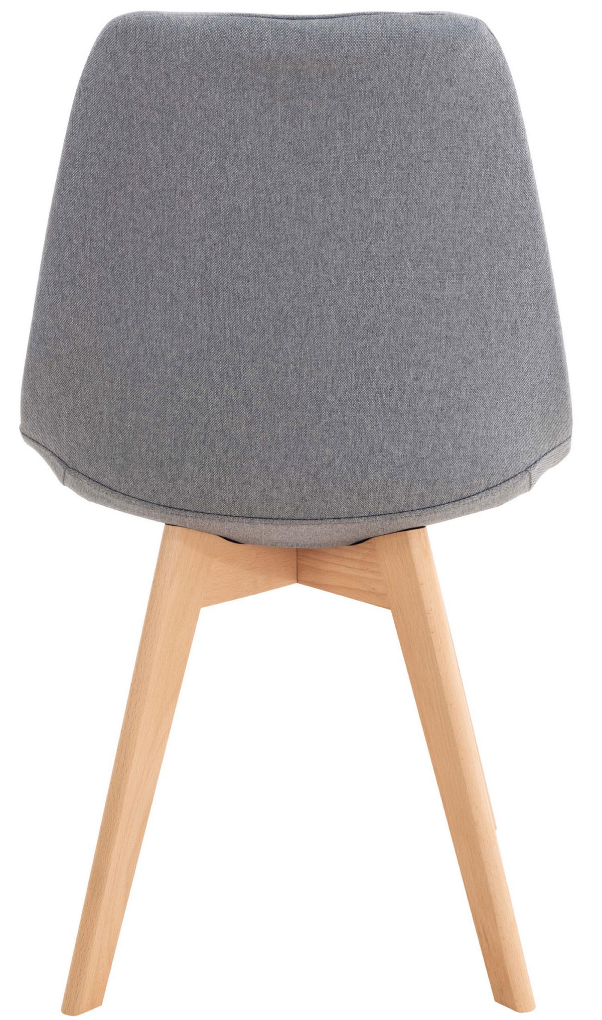 ESSZIMMERSTUHL Lines, Stoff hellgrau - Hellgrau/Naturfarben, Holz/Textil (49/83/50cm) - TPFLiving