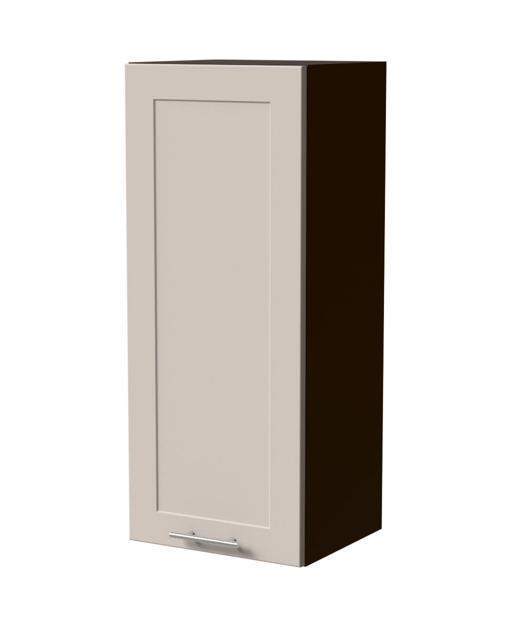 HÄNGESCHRANK Oslo W4/40 Lava / Kaschmir Matt 40 / 32,5 / 96cm - Kaschmir/Dunkelgrau, Holz/Holzwerkstoff (40/96/32.5cm) - Feldmann-Wohnen