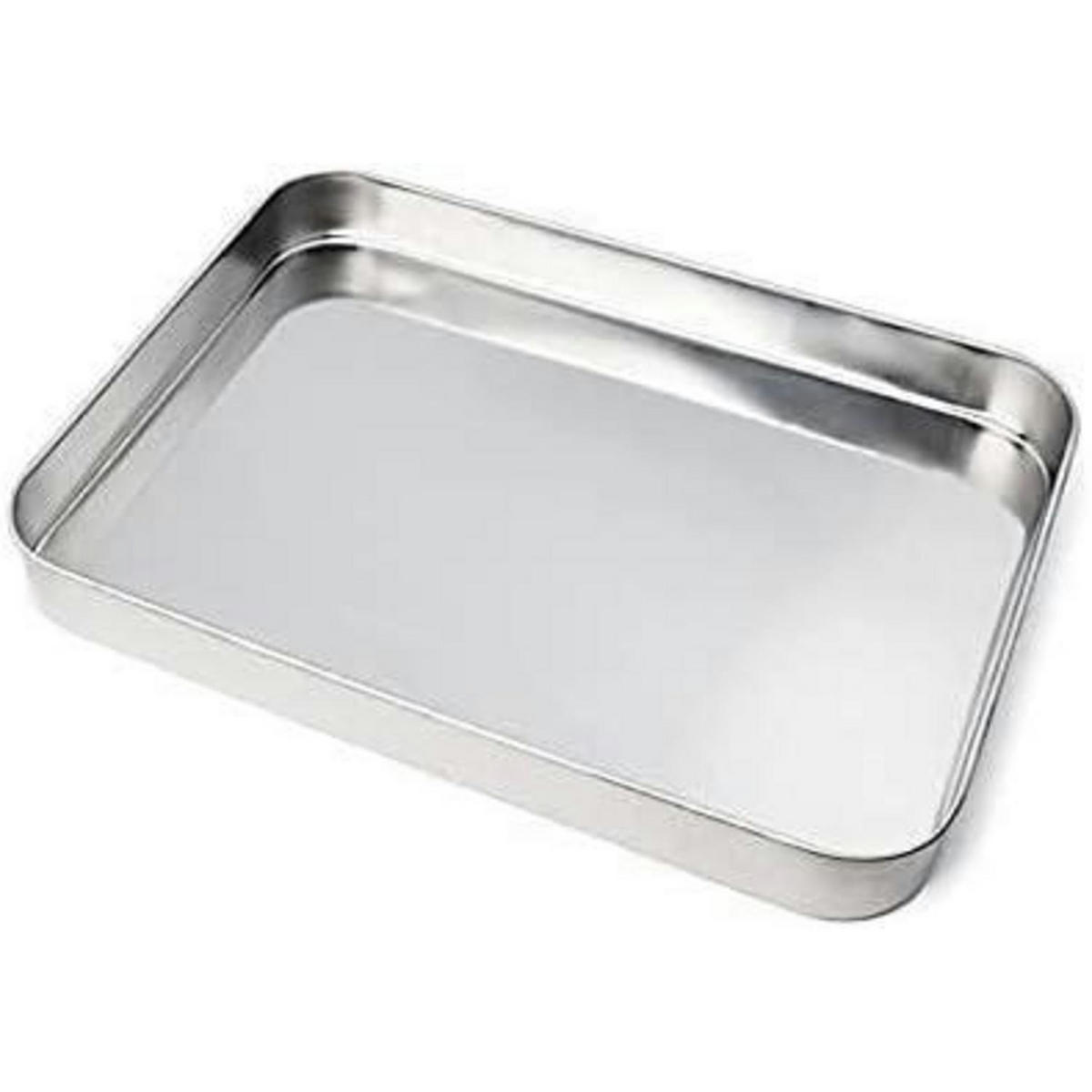 BACKBLECH Edelstahl 35 x 40 cm - Silberfarben, Metall (35/6/40cm)
