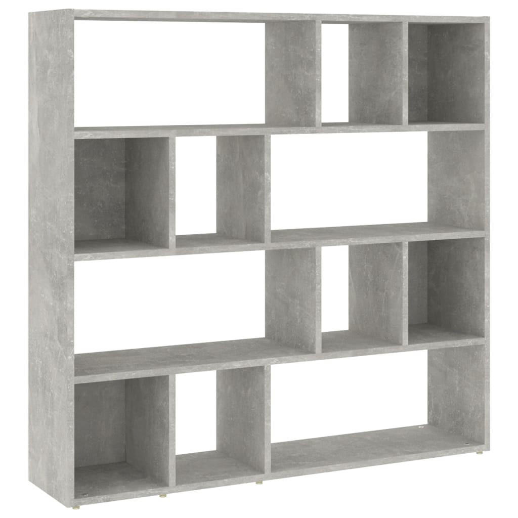 vidaXL Bücherregal Grau 105x102x24 cm
