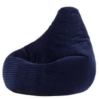 KINDERSITZSACK Sessel Dalton - Blau/Dunkelblau, Textil (69/59/65cm) - icon