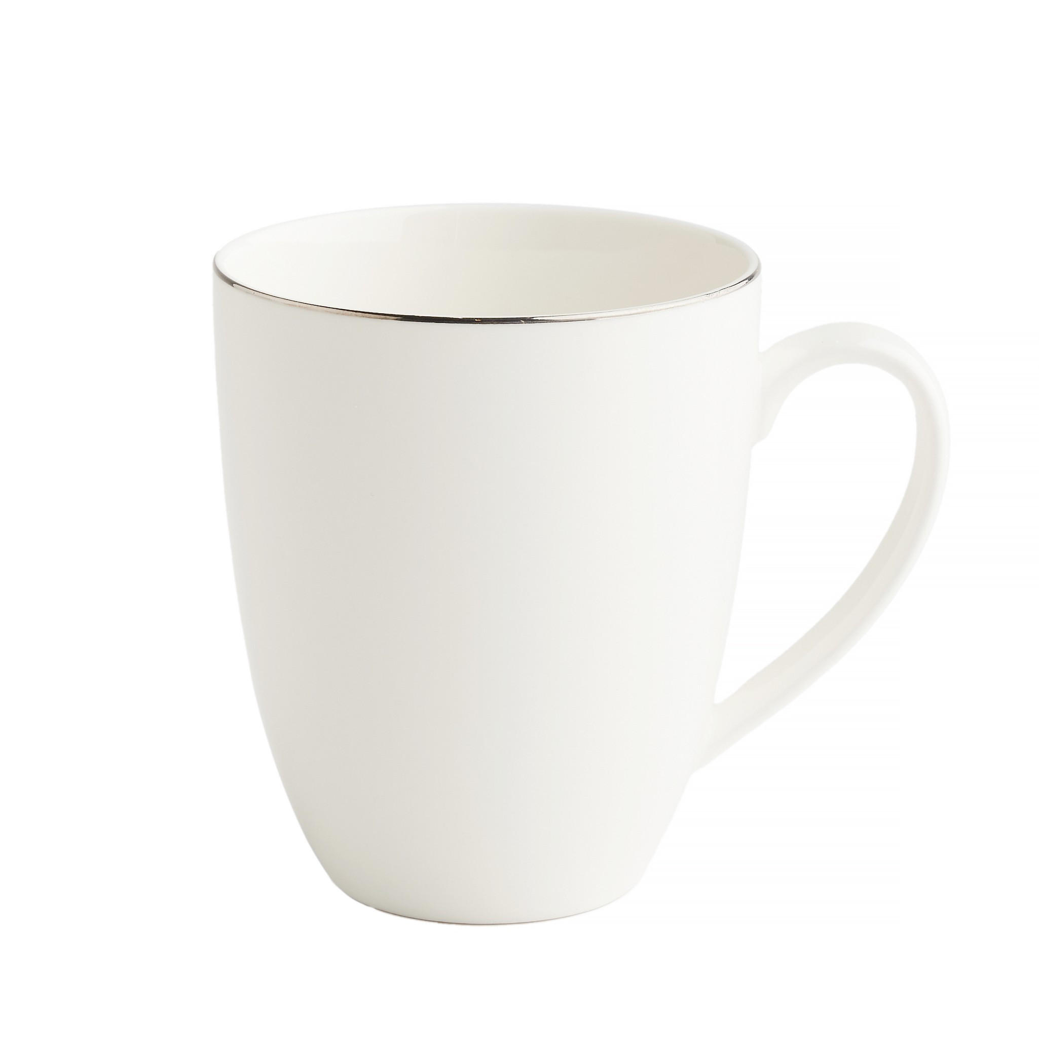 BECHER Plata - Silberfarben, Keramik (0.36L) - home&you