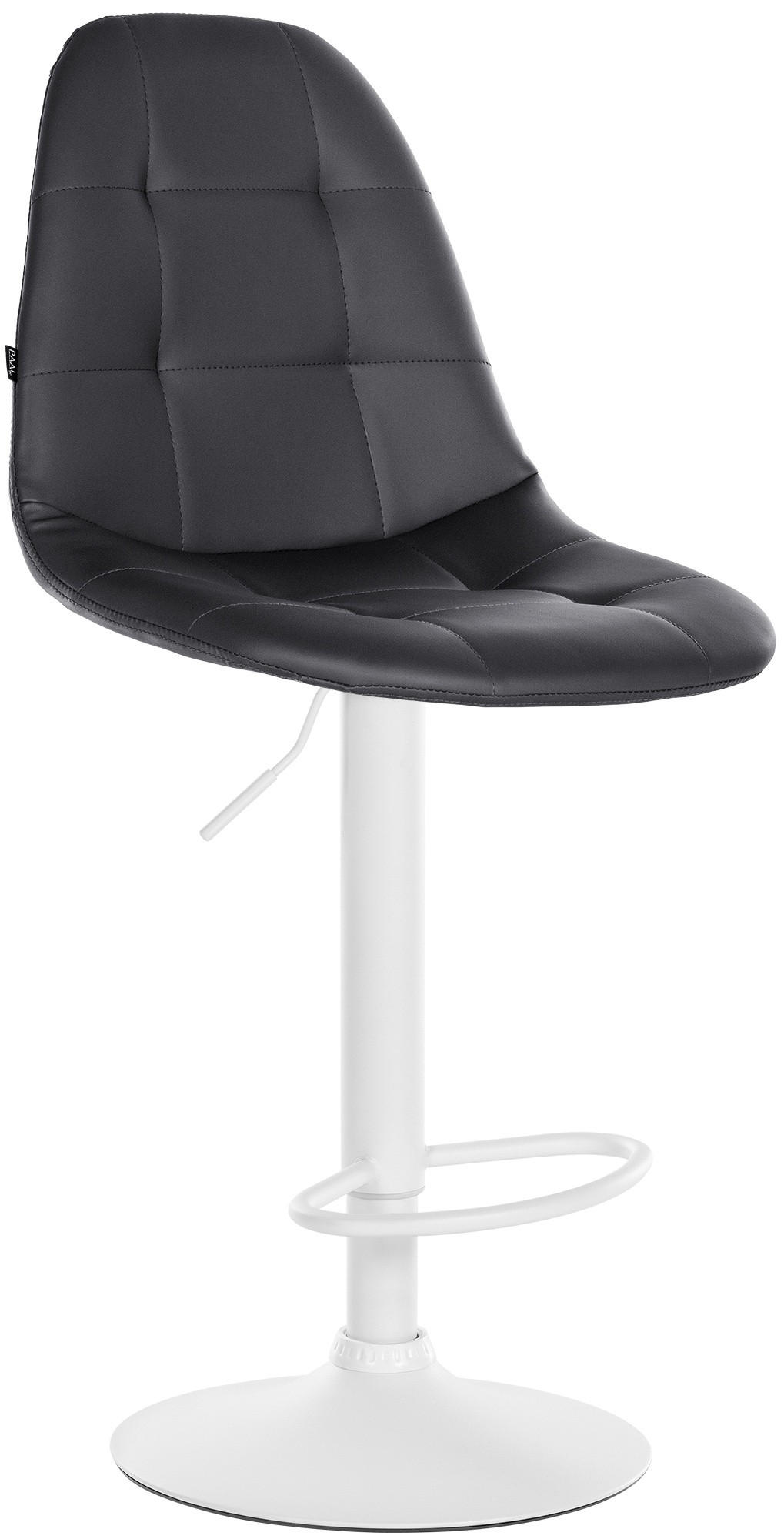 BARHOCKER Metall schwarz - Schwarz, Textil/Metall (47/58/56cm) - CLP