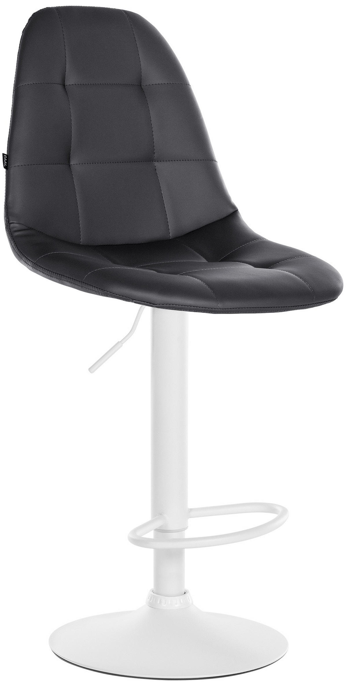 BARHOCKER Metall schwarz - Schwarz, Textil/Metall (47/58/56cm) - CLP