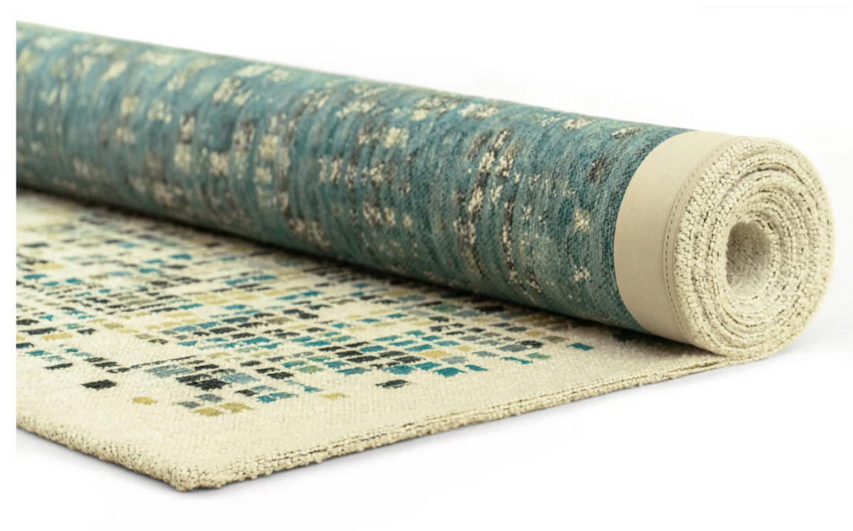 TEPPICH modern Flachgewebe BOXY Blau 240 x 340 cm - Blau, Textil (240/340cm) - Novatrend