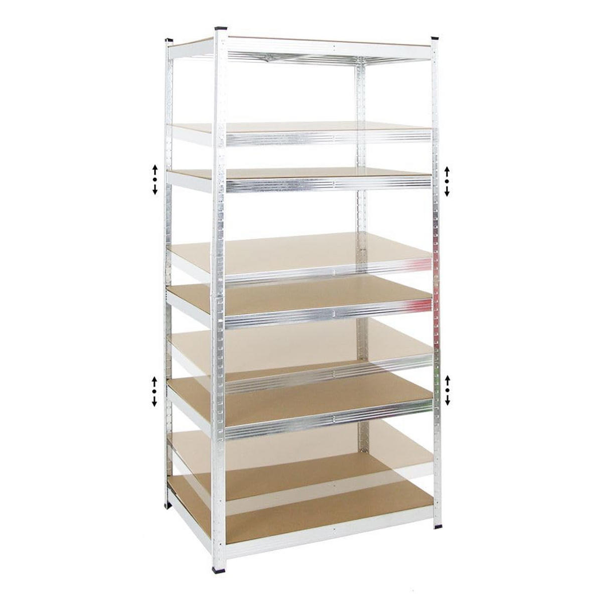 SCHWERLASTREGAL Ragnar 180x90x60 cm Fachlast 175 kg Verzinkt - Silberfarben, Metall (90/180/60cm) - PROREGAL
