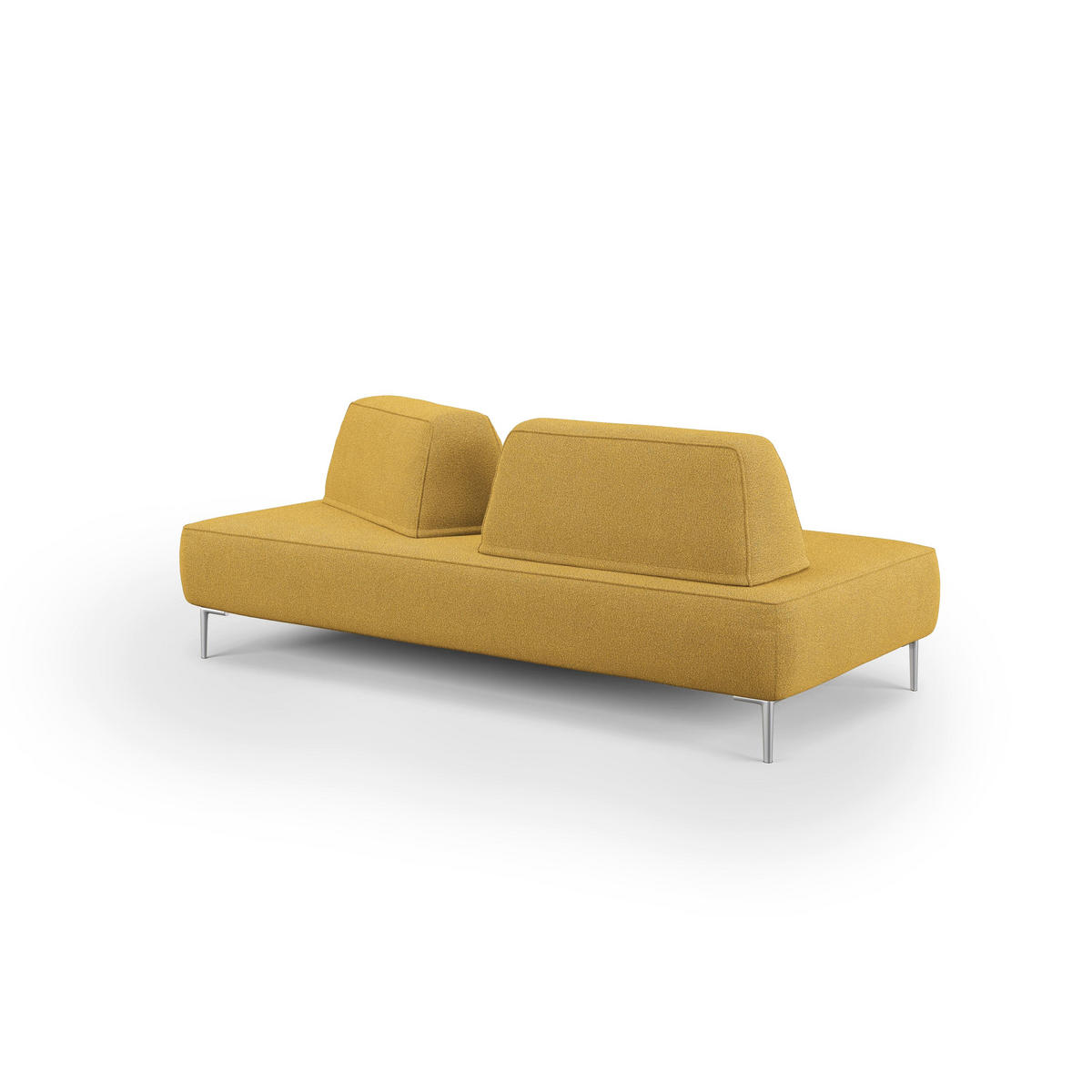 LINEARSOFA Newton - Gelb, Textil (212/42/115cm) - Divani.store