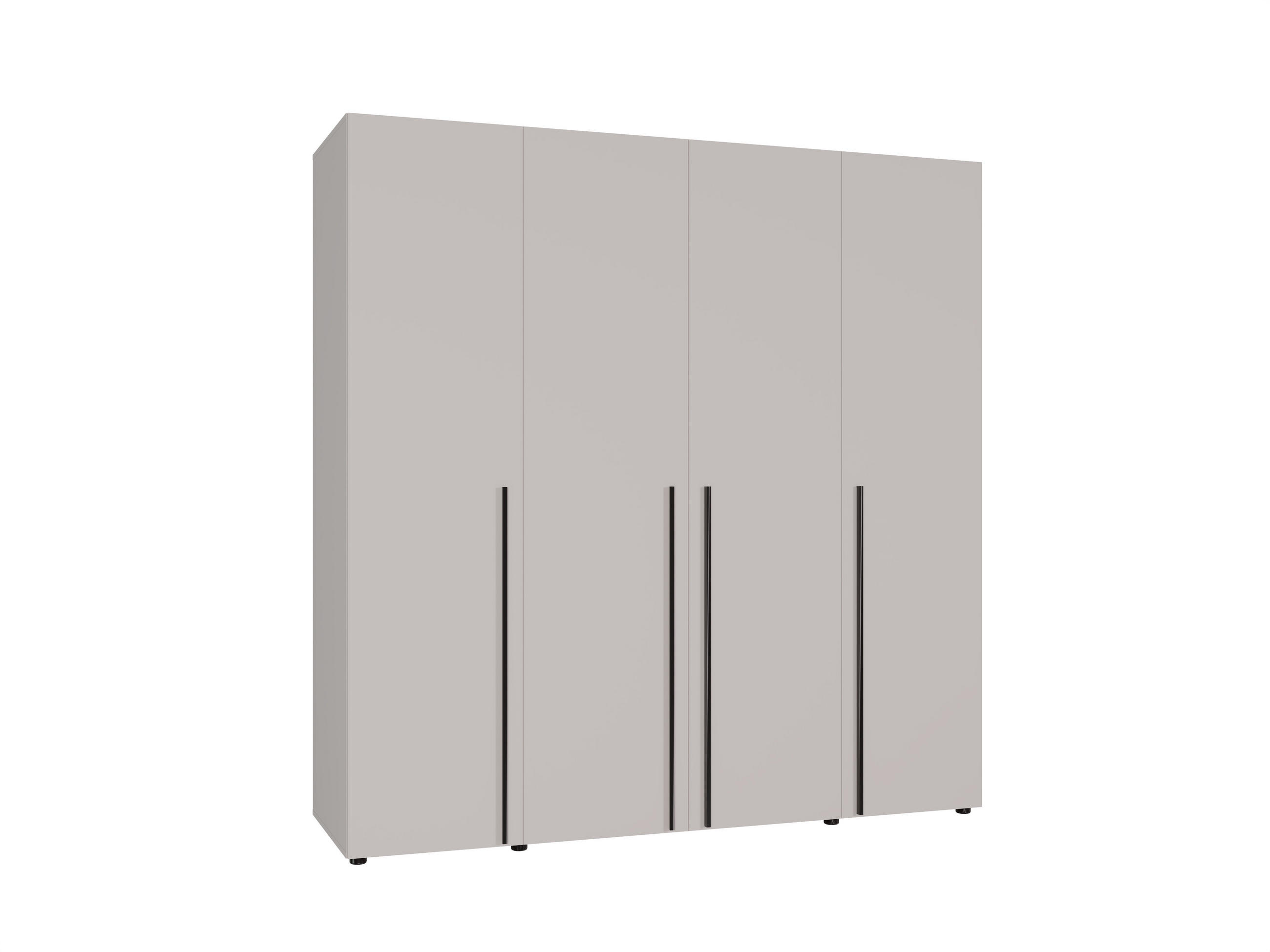 DREHTÜRENSCHRANK Arni Kaschmir Beige - 11 Fächer - 200x206x60 cm - Kaschmir, Holzwerkstoff (200/206/60cm) - Ravio