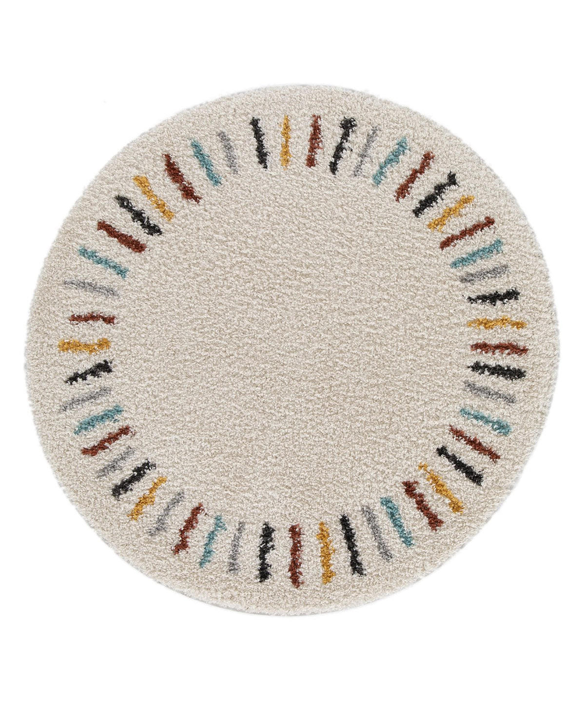 KINDERTEPPICH rund weich beige - Beige, Textil (120/120cm) - AFK Living