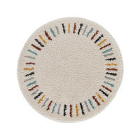 KINDERTEPPICH rund weich beige - Beige, Textil (120/120cm) - AFK Living