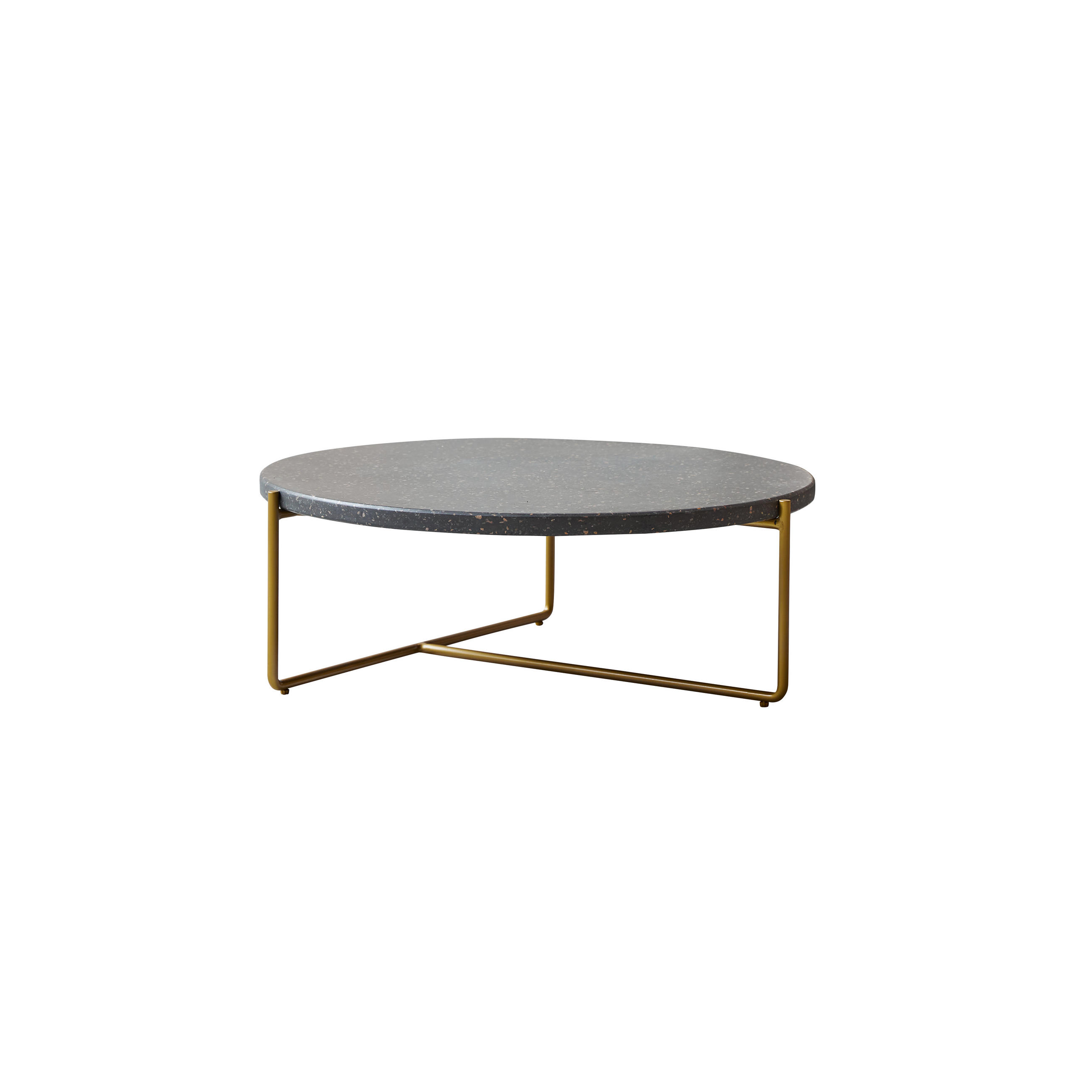 Tikamoon Couchtisch Grau 80x30x80 cm