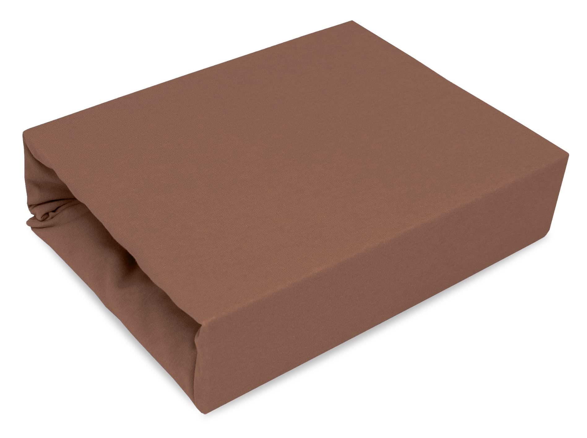 Best For Home Spannbettlaken Dunkelbraun 70x160 cm